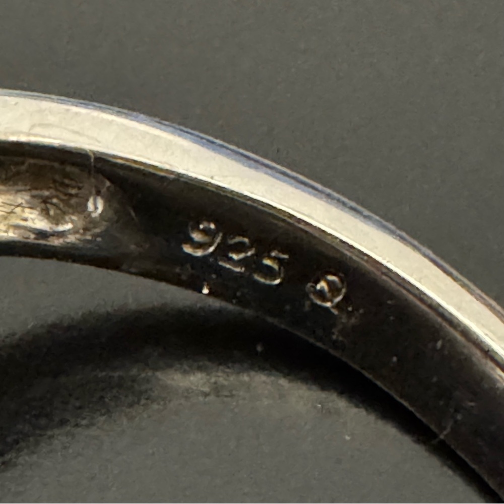 Large Faceted Ruby (Tested) Sterling Silver Ring … - image 2